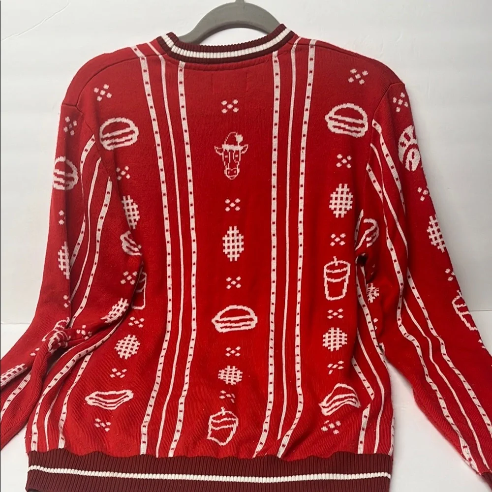 Chick Fil A Red Graphic Men's Crewneck Collector Sweater - Picture 6 of 7
